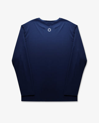 VALLEA Long Sleeve in Navy, 100% polyester training long sleeve