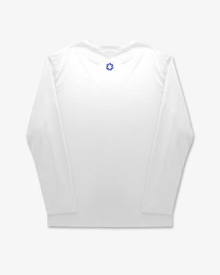 VALLEA Long Sleeve in White, 100% polyester training long sleeve