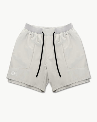 VALLEA Core Shorts in Stone - front