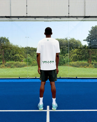 Court T Shirt – White & Forest Green