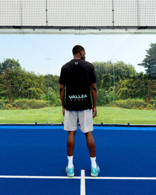 Court T Shirt – Black & Teal