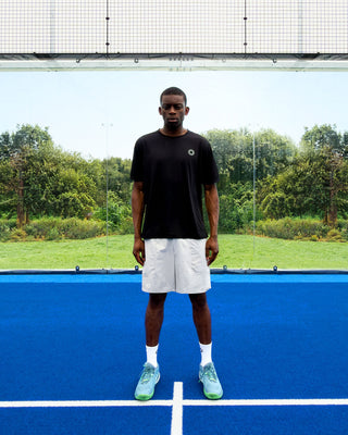 Court T Shirt – Black & Teal